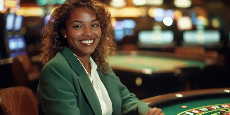 Blackjack payout board and betting layout with side-bet options displayed